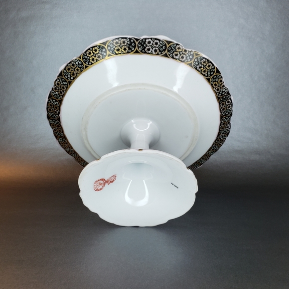 Ancient vase for cakes plate, porcelain, Gardner - Picture 2 of 5